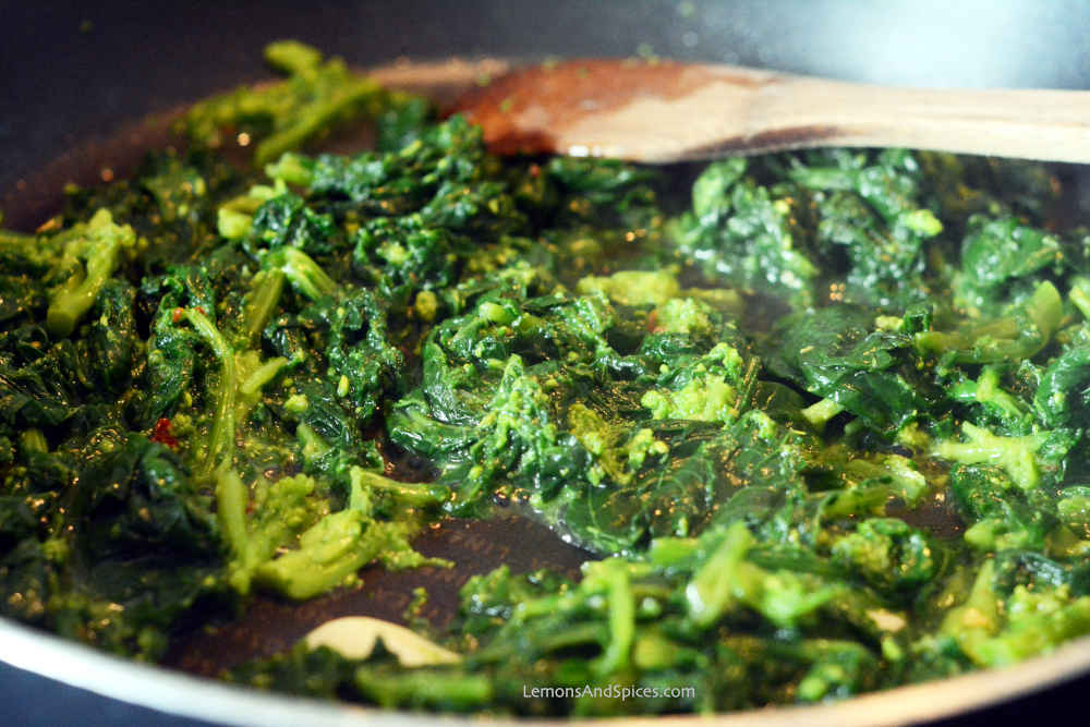 Turnip Greens Pasta Easy Fall Recipe from Southern Italy