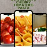 Pin image: Swordfish and cherry tomatoes pasta recipe.